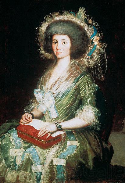 Francisco de Goya Portrait of Manuela Camas y de las Heras Norge oil painting art